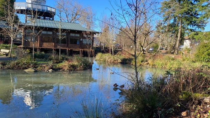 Come_to_the_ELC_open_house_resized ELC pond at Clackamas Community College