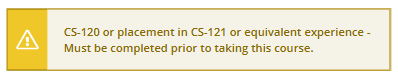 CommonRegErrors-pic2 Screenshot of a warning in Self Service: placement issue